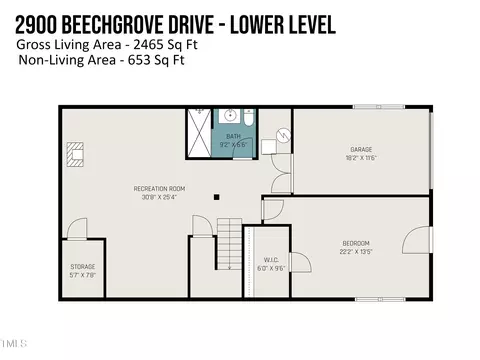 Floorplan - 2900 Beech Grove Dr, Durham, NC 27705 photo 2 of 2