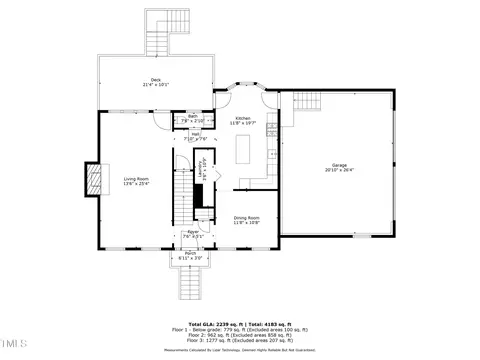 Floorplan - 101 Fallsworth Dr, Cary, NC 27513 photo 4 of 5