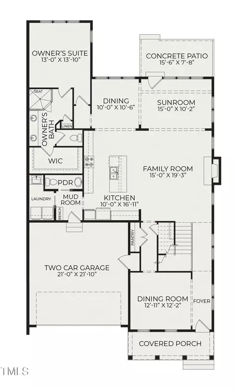 Floorplan - 1007 Coldspring Cir, Durham, NC 27705 photo 1 of 2