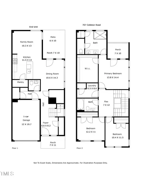 Floorplan - 707 Colleton Rd, Raleigh, NC 27610 photo 1 of 1