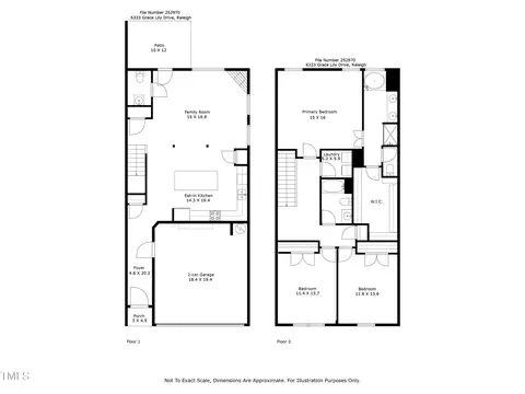 Floorplan - 6333 Grace Lily Dr, Raleigh, NC 27607 photo 1 of 1