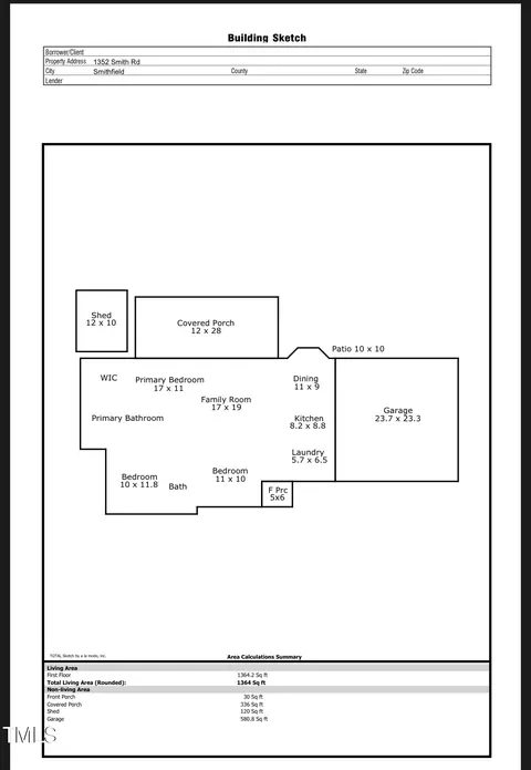 Floorplan - 1352 Smith Rd, Smithfield, NC 27577 photo 1 of 1