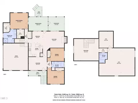 Floorplan - 5904 Clearsprings Dr, Wake Forest, NC 27587 photo 3 of 3
