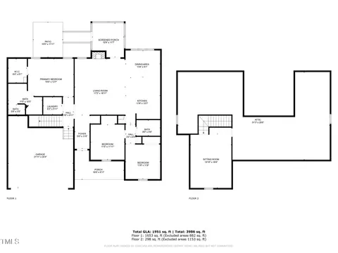 Floorplan - 3658 Genesis Ln, Wake Forest, NC 27587 photo 1 of 1