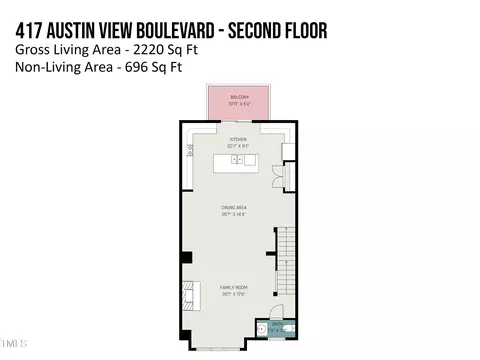 Floorplan - 417 Austin View Blvd, Wake Forest, NC 27587 photo 2 of 3