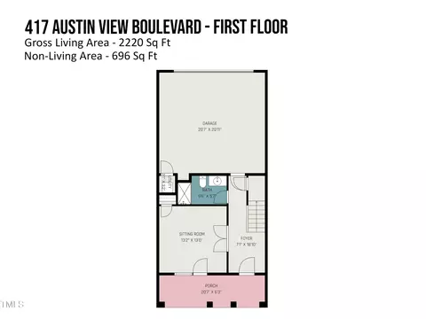 Floorplan - 417 Austin View Blvd, Wake Forest, NC 27587 photo 1 of 3