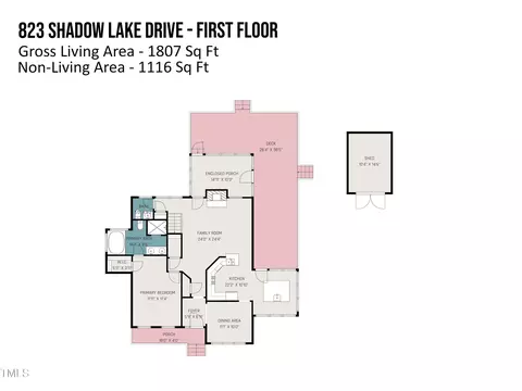 Floorplan - 823 Shadow Lake Dr, Willow Spring, NC 27592 photo 1 of 2