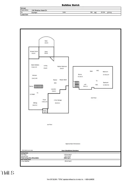 Floorplan - 136 Shadow Hawk Dr, Durham, NC 27713 photo 1 of 1