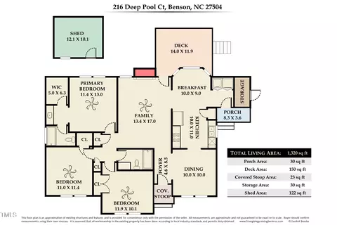 Floorplan - 216 Deep Pool Ct, Benson, NC 27504 photo 1 of 1