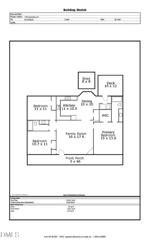 Floorplan - 129 Serenity Dr, Smithfield, NC 27577 photo 1 of 1