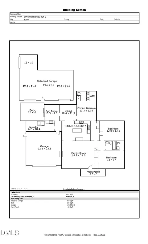 Floorplan - 9966 Us Hwy 421 S, Erwin, NC 28339 photo 1 of 1
