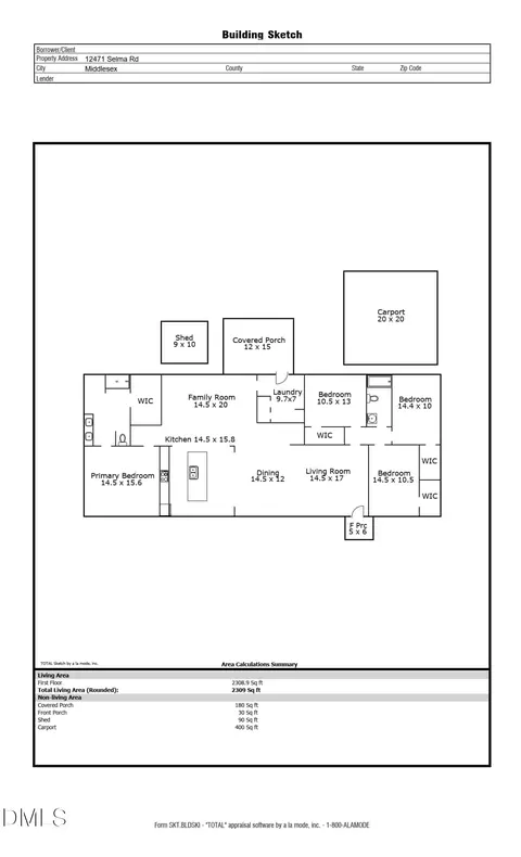 Floorplan - 12471 Selma Rd, Middlesex, NC 27557 photo 1 of 1
