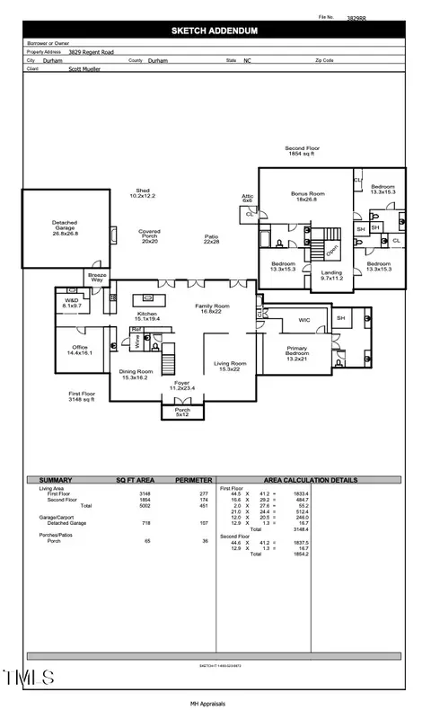 Floorplan - 3829 Regent Rd, Durham, NC 27707 photo 1 of 1