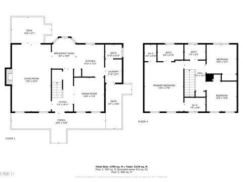 Floorplan - 605 Infinity Rd, Durham, NC 27712 photo 1 of 1