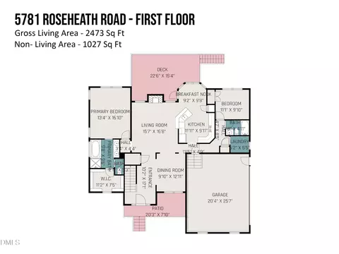 Floorplan - 5781 Roseheath Rd, Bailey, NC 27807 photo 3 of 4