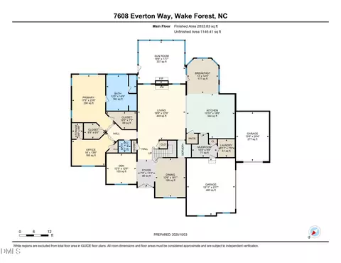 Floorplan - 7608 Everton Way, Wake Forest, NC 27587 photo 3 of 4