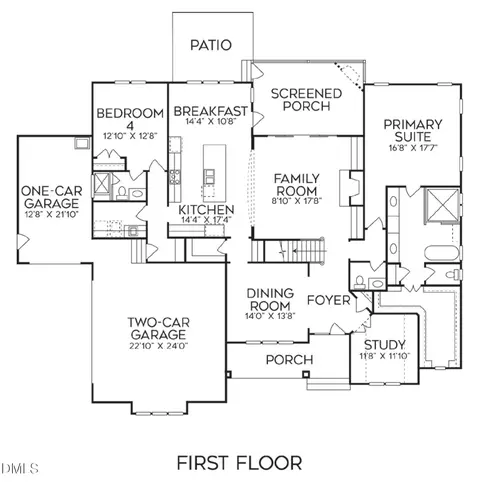 Floorplan - 1224 Perry Bluff Dr, Wake Forest, NC 27587 photo 1 of 2