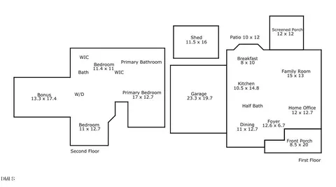 Floorplan - 7753 Pegram St, Willow Spring, NC 27592 photo 1 of 1