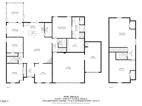 Floorplan - 116 Bornean Dr, Garner, NC 27529 photo 1 of 1