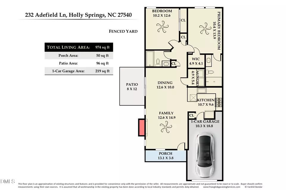 Floorplan - 232 Adefield Ln, Holly Springs, NC 27540 photo 1 of 2
