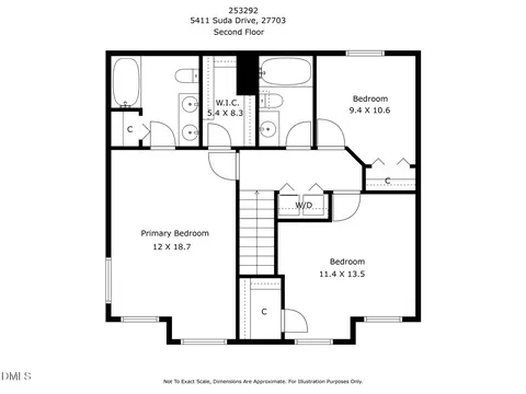 Floorplan - 5411 Suda Dr, Durham, NC 27703 photo 2 of 4