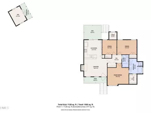 Floorplan - 405 Foxbridge Ct, Wake Forest, NC 27587 photo 1 of 1