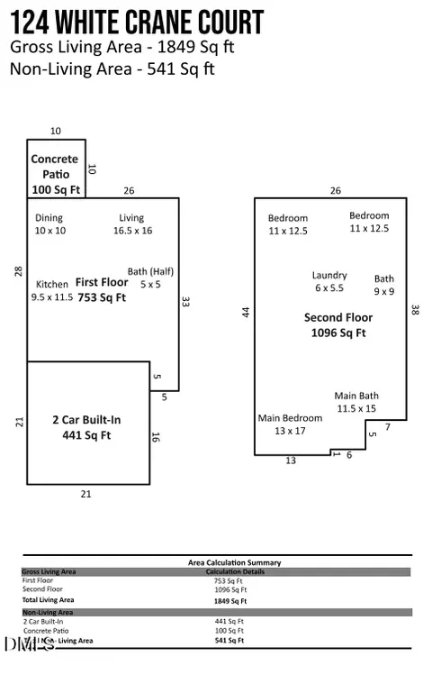 Floorplan - 124 White Crane Ct, Durham, NC 27713 photo 1 of 1