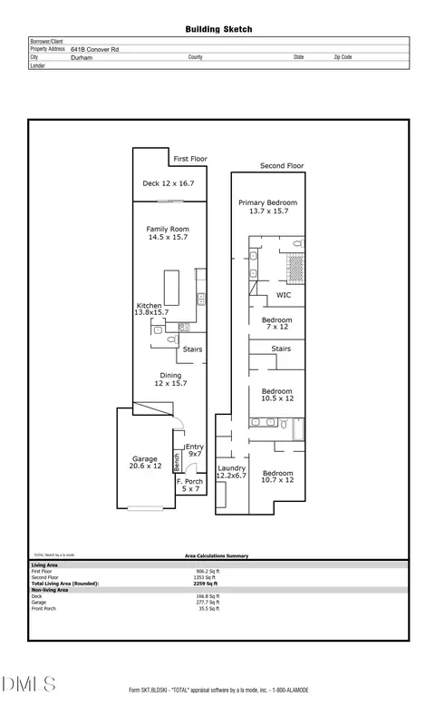 Floorplan - 641 Conover Rd #B, Durham, NC 27703 photo 1 of 1
