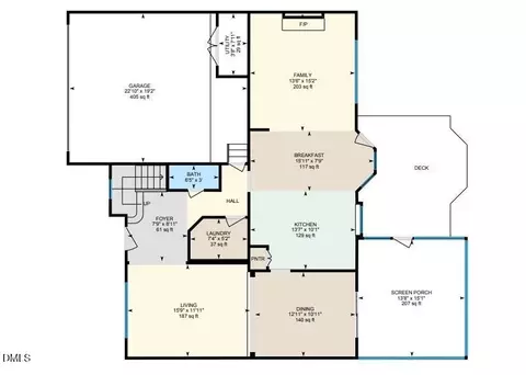 Floorplan - 105 Swordgate Dr, Cary, NC 27513 photo 1 of 2