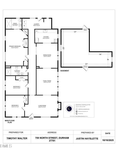 Floorplan - 709 North St, Durham, NC 27701 photo 2 of 2