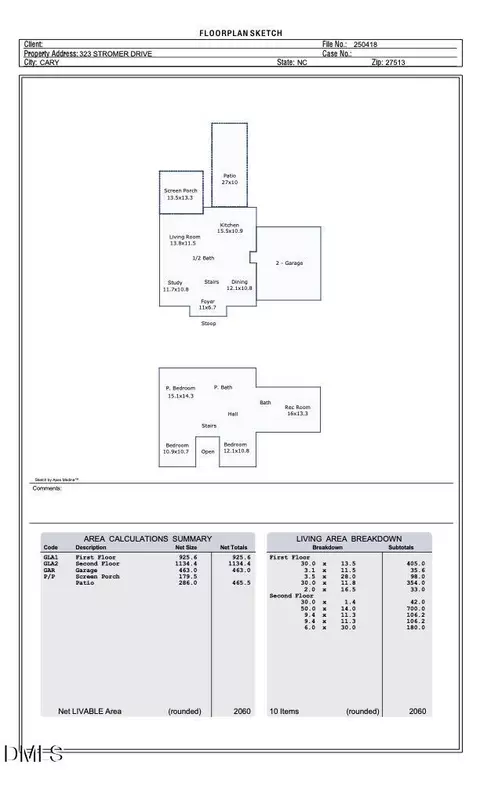 Floorplan - 323 Stromer Dr, Cary, NC 27513 photo 1 of 1