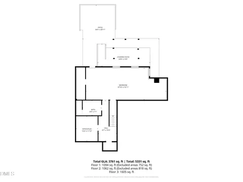 Floorplan - 102 Dandy Flush Ct, Garner, NC 27529 photo 1 of 4