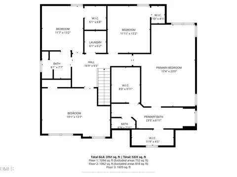 Floorplan - 102 Dandy Flush Ct, Garner, NC 27529 photo 3 of 4