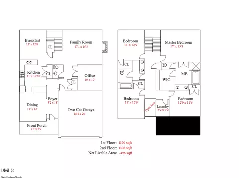Floorplan - 2464 Everstone Rd, Wake Forest, NC 27587 photo 1 of 1