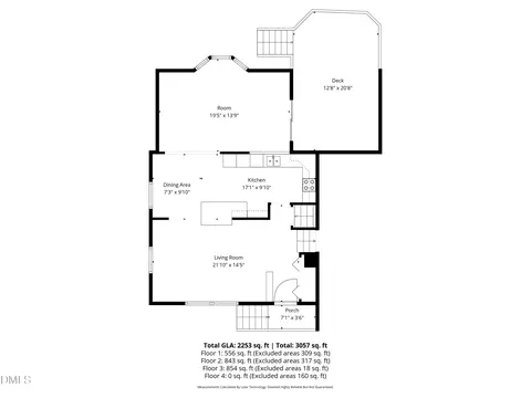 Floorplan - 531 W Cornwall Rd, Cary, NC 27511 photo 3 of 5