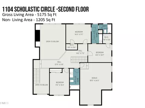Floorplan - 1104 Scholastic Cir, Durham, NC 27713 photo 2 of 3