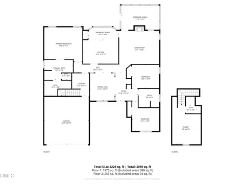 Floorplan - 3522 Lavender Ln, Wake Forest, NC 27587 photo 1 of 1