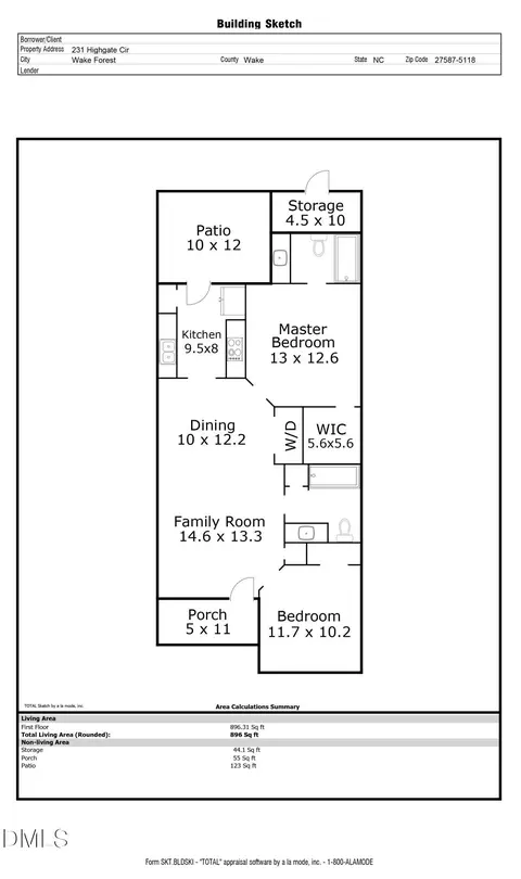 Floorplan - 231 Highgate Cir, Wake Forest, NC 27587 photo 2 of 2
