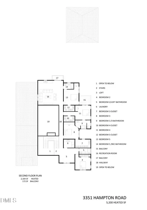 Floorplan - 3351 Hampton Rd, Raleigh, NC 27607 photo 3 of 3