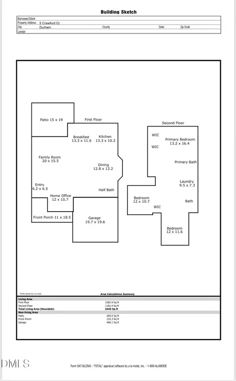 Floorplan - 5 Crawford Ct, Durham, NC 27703 photo 2 of 2