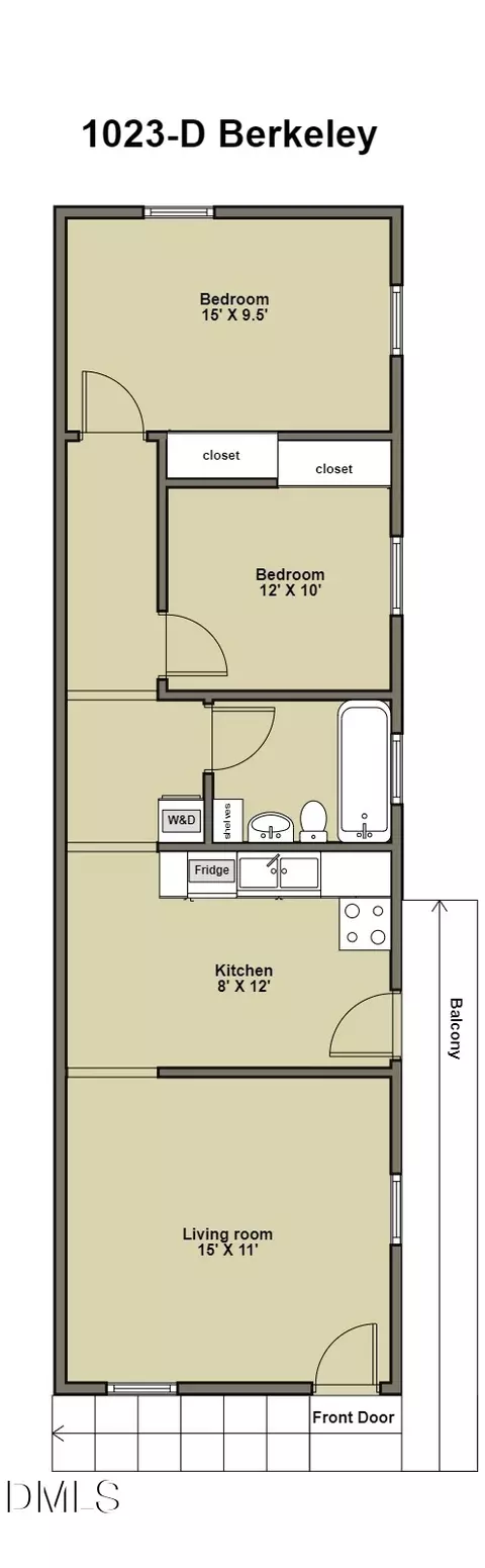 Floorplan - 1023 Berkeley St, Durham, NC 27705 photo 4 of 8