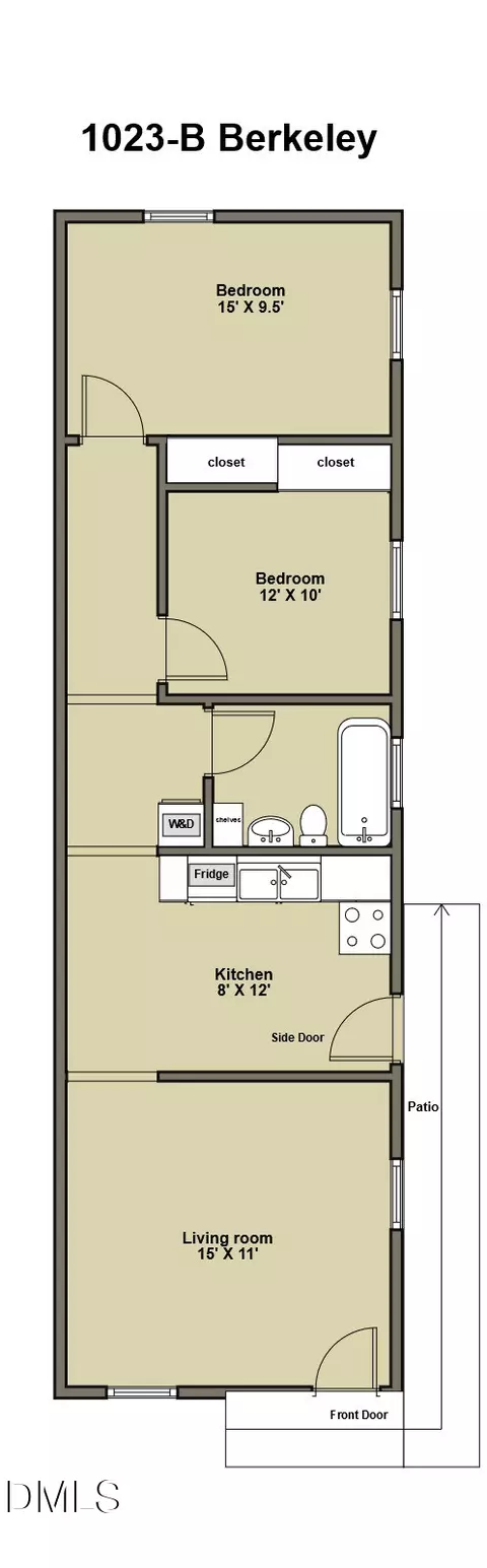 Floorplan - 1023 Berkeley St, Durham, NC 27705 photo 2 of 8
