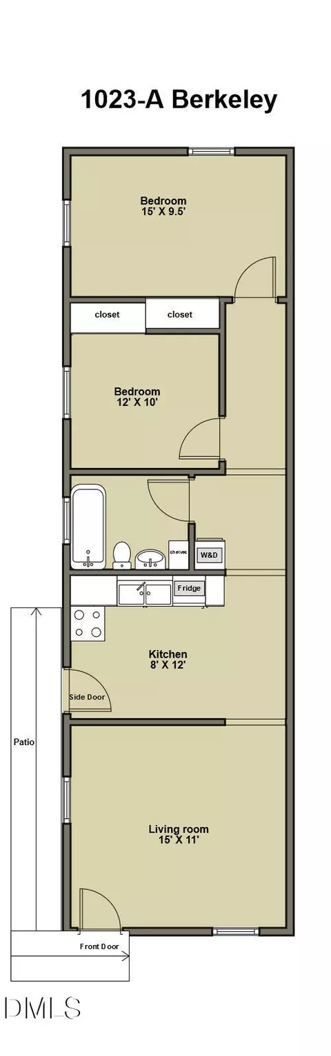Floorplan - 1023 Berkeley St, Durham, NC 27705 photo 5 of 8