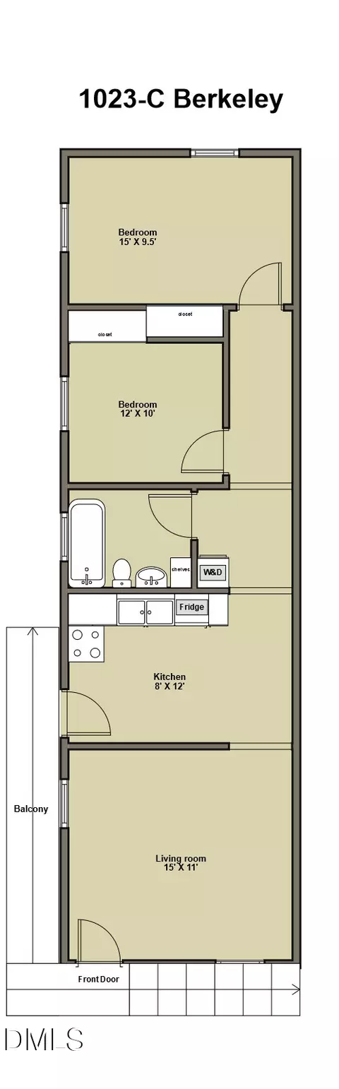 Floorplan - 1023 Berkeley St, Durham, NC 27705 photo 3 of 8