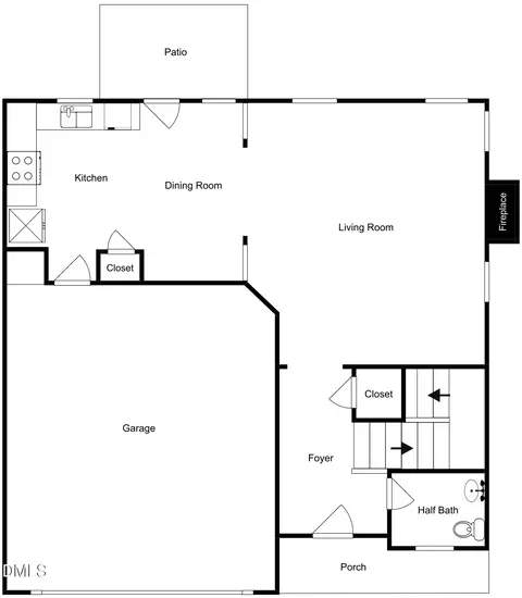 Floorplan - 184 Marsh Creek Dr, Garner, NC 27529 photo 1 of 2