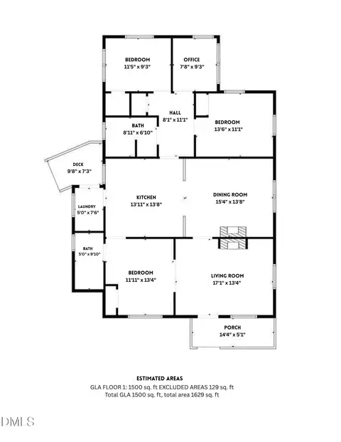Floorplan - 1518 Echo Rd, Durham, NC 27707 photo 2 of 2