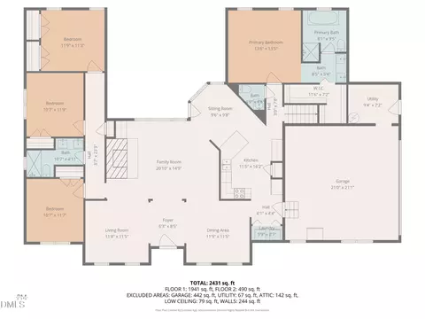 Floorplan - 2413 Buffaloe Rd, Garner, NC 27529 photo 1 of 5