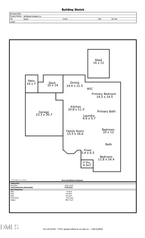 Floorplan - 46 Budd Godwin Ln, Dunn, NC 28334 photo 1 of 1