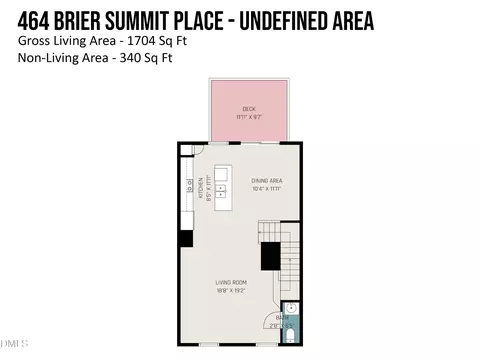 Floorplan - 464 Brier Summit Pl, Durham, NC 27703 photo 3 of 5