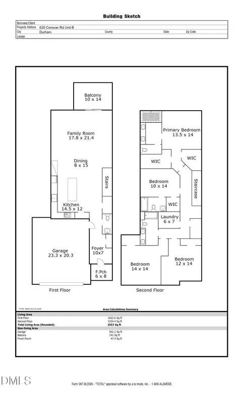 Floorplan - 635 Conover Rd #B, Durham, NC 27703 photo 2 of 2